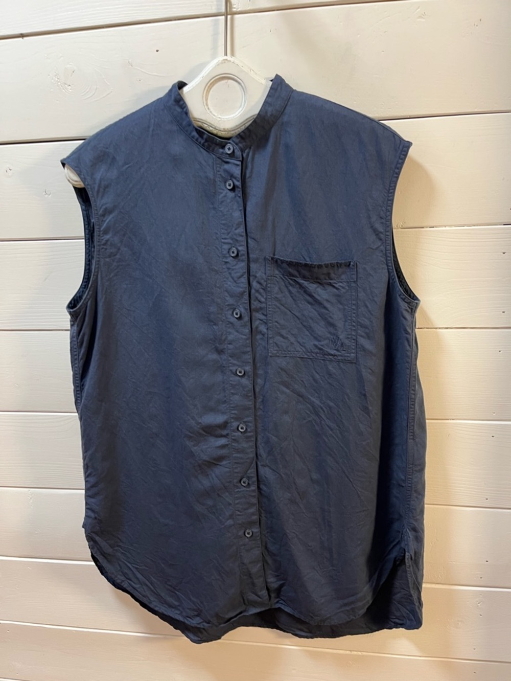 UNIQLO × JW ANDERSON Blue Sleeveless Button-Up Blouse Size M - Picture 3 of 8